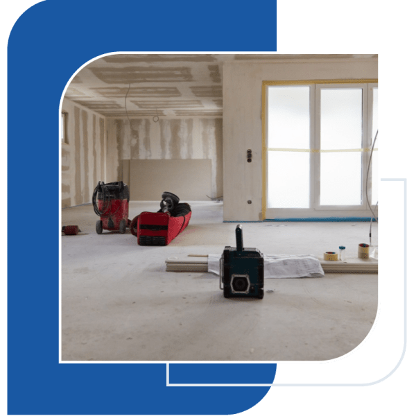 renovating the home with machine and repair tools
