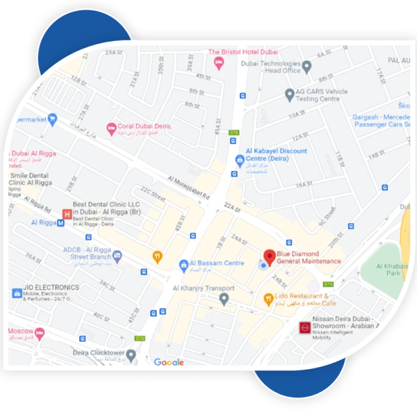 Our History Blue Diamond Map