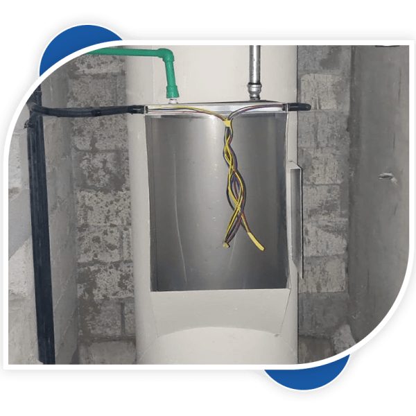 garbage chute intake throat