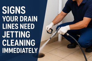 Signs Your Drain Lines Need Jetting Cleaning Immediately