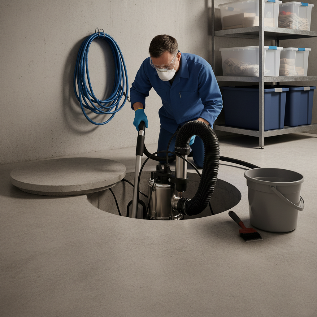 Sump Pit Cleaning
