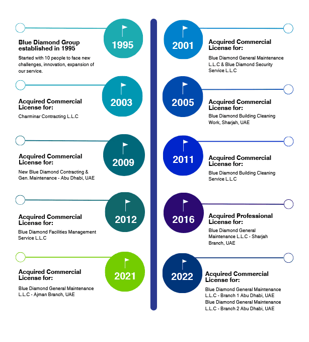 Blue Diamond Journey Roadmap Since 1995