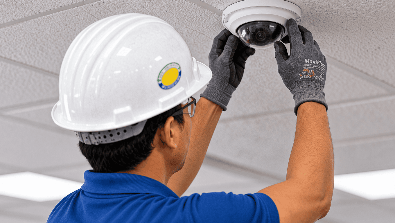 CCTV installation UAE security camera system for commercial building