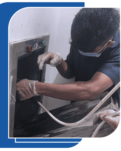 intake door garbage chute cleaning
